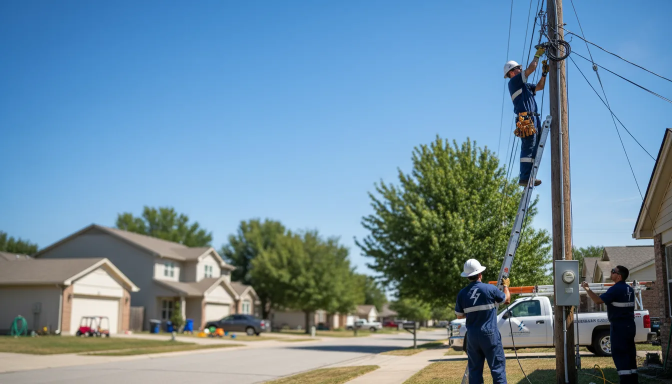 Residential electrician providing installation services in New Liberty, KY